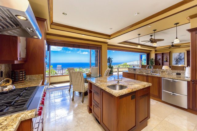 Home with Ocean View from Kitchen
